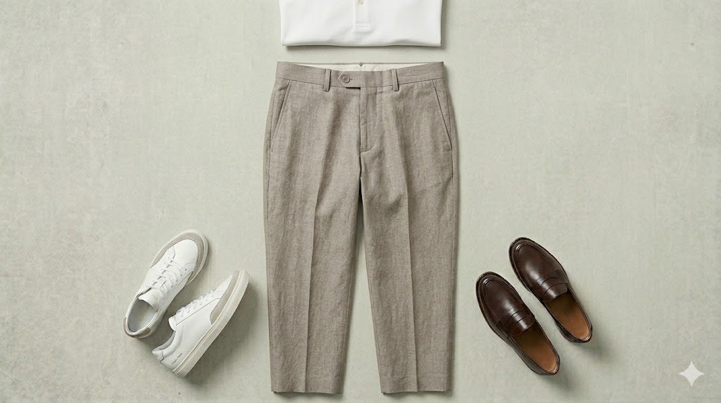 Linen Blend Trousers